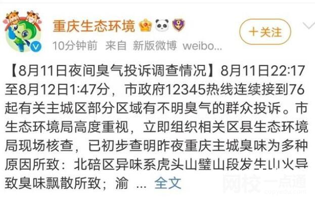 重慶市民稱多地聞到刺鼻臭味 意外至極真相簡直令人驚個(gè)呆