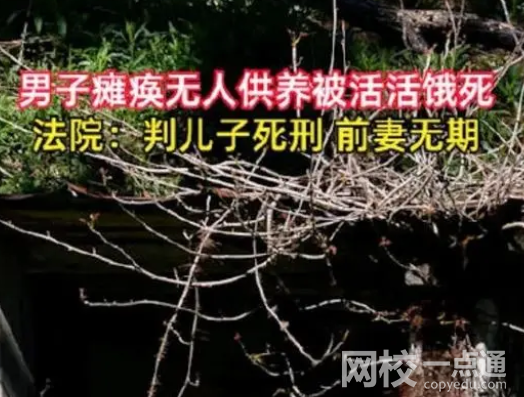 兒子將癱瘓父親活活餓死被判死刑 實(shí)在太狠心了