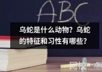 烏蛇是什么動物？烏蛇的特征和習(xí)性有哪些？