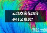 云想衣裳花想容是什么意思？