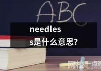 needless是什么意思？