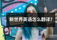 新世界英語怎么翻譯？