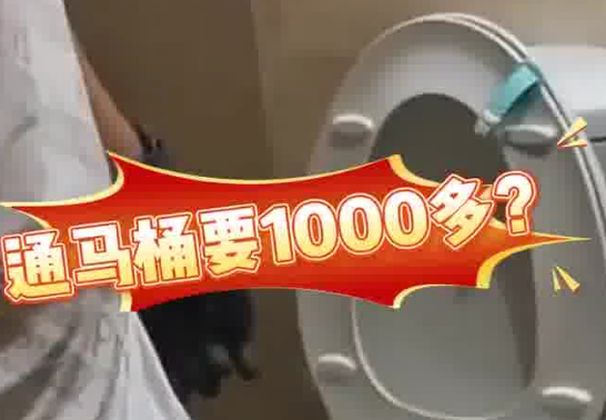 女子80元預約通馬桶結賬超1000 這也太無語了